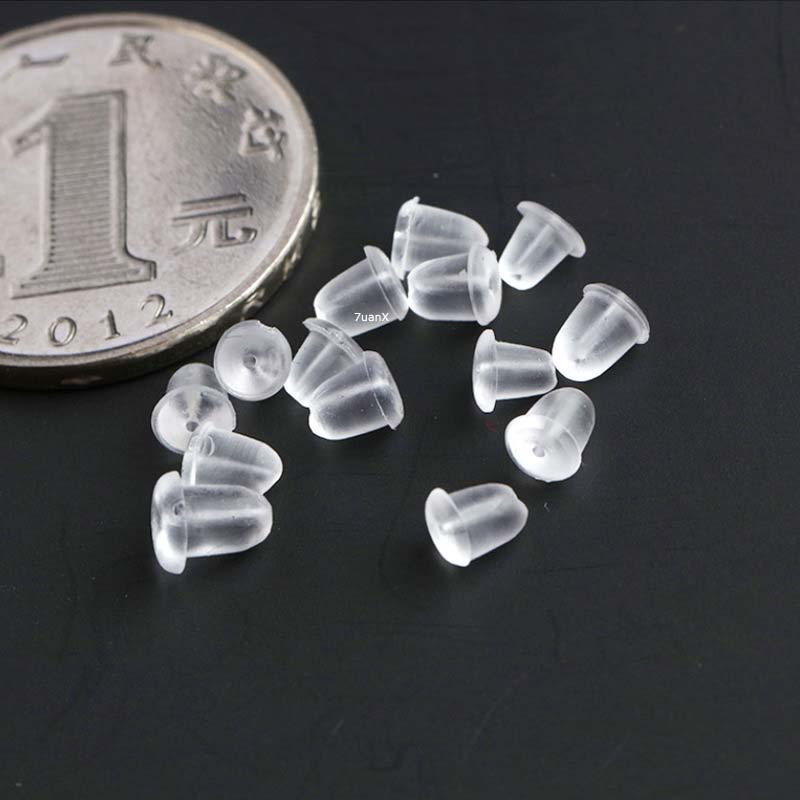 Túi 1000 nút nhét tai 5mm bằng silicon mềm trong suốt