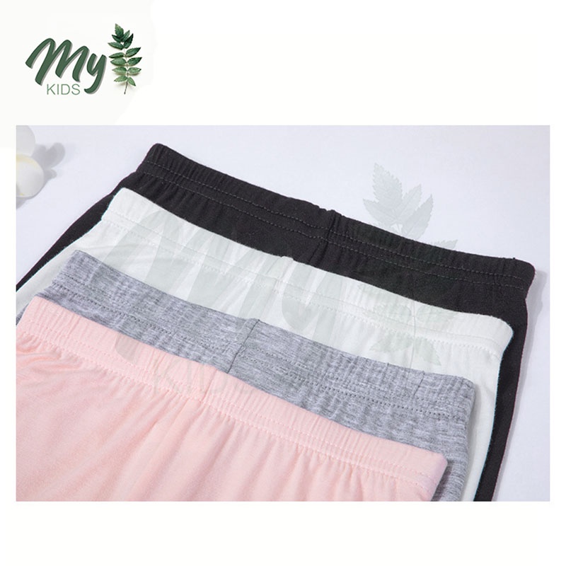 Quần legging bé gái, quần đùi mùa hè chất cotton cao cấp mềm mại, co giãn 4 chiều cho bé size từ 7 đến 15kg