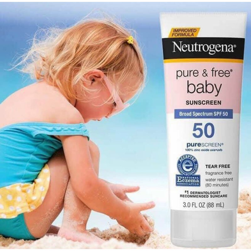 Kem chống nắng Neutrogena Pure Free Baby Sunscreen Lotion SPF 50