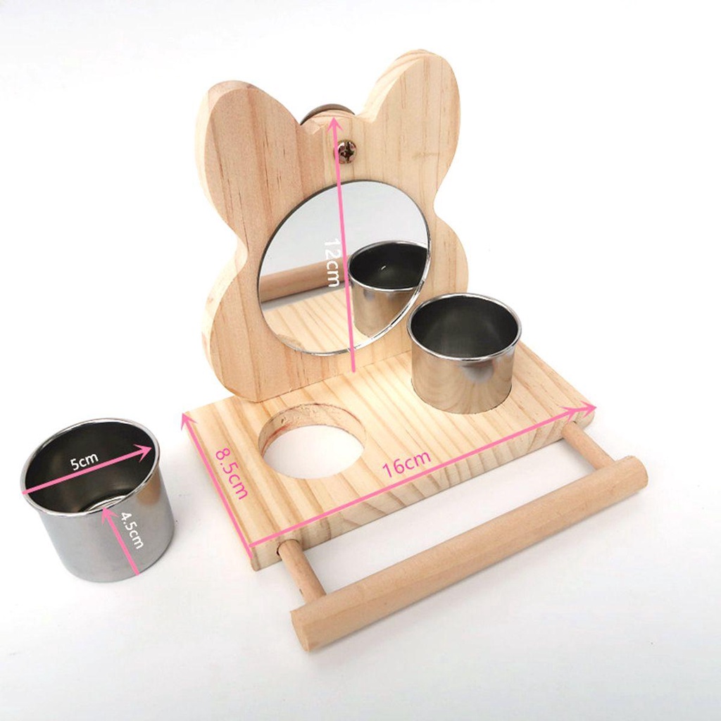 Bát Đựng Nước Dạng Treo Bằng Thép Không Gỉ Cho Vẹt|Cốc Cho Bé Ăn Uống Tiện Dụng