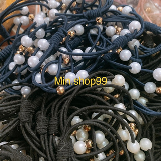 Dây cột tóc dây buộc tóc ngọc handmade