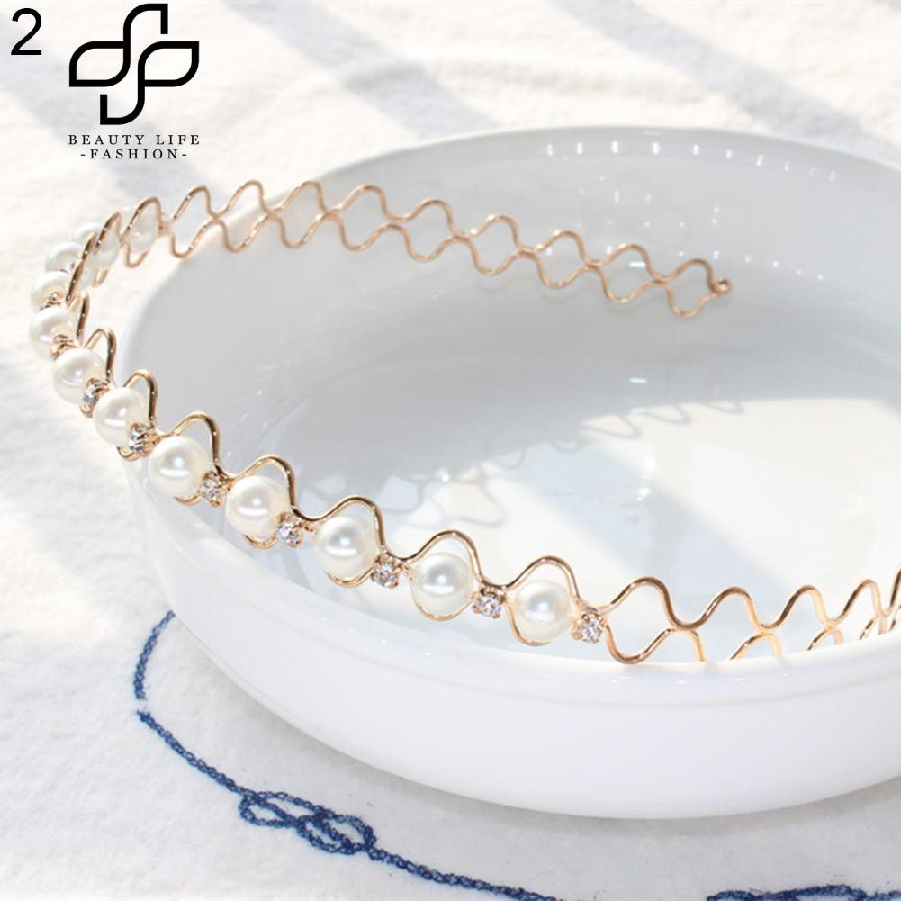 Băng đô cài tóc đính ngọc trai