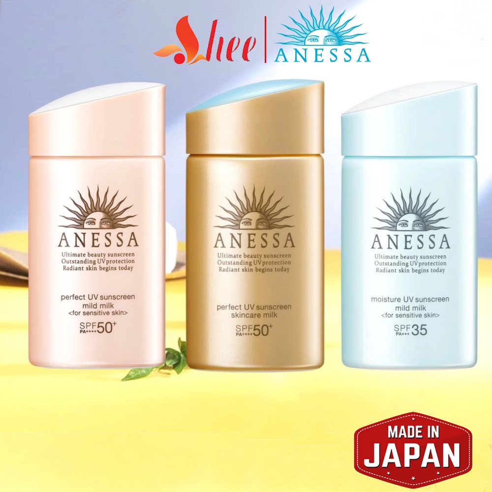 (Mẫu mới) Kem chống nắng Anessa Shiseido UV milk Nhật Bản