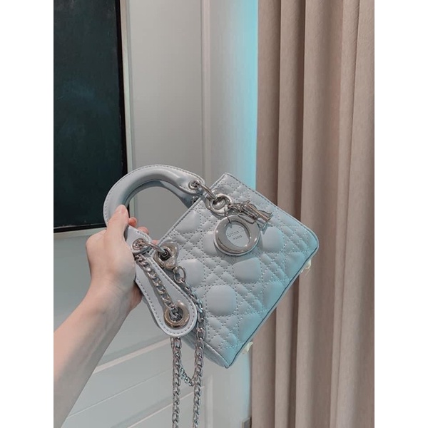 Túi Diiii o sz 18 cm full bõ kèm 2 dây đeo, da lì - kèm ảnh thật HANA BAG