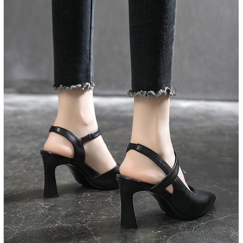 Giày Cao Gót Da Mềm 5-8cm Thời Trang Cho Nữ