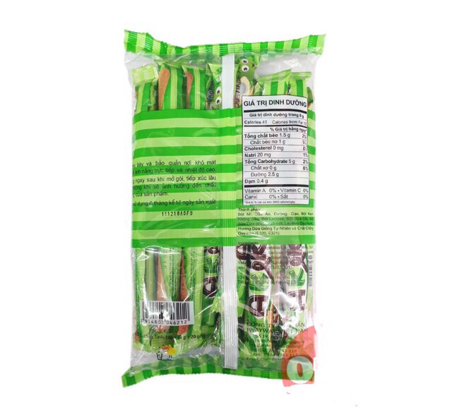 Thùng 10 Gói Bánh Snack Akiko Oishi Kem Sữa Dừa 160gr