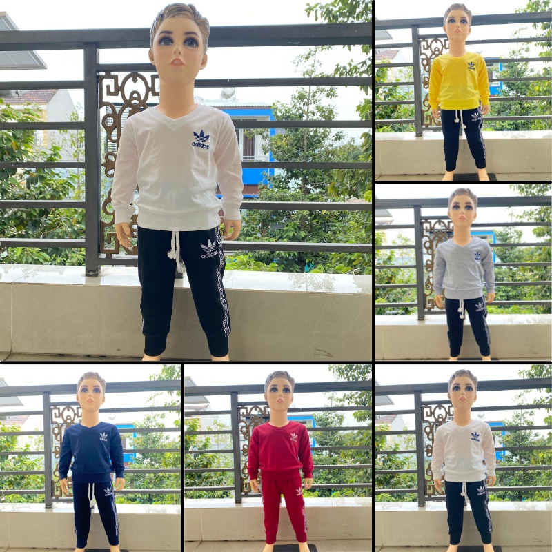 Áo thun dài tay bé trai Áo thu đông cho bé chất 100% COTTON size 8-30Kg