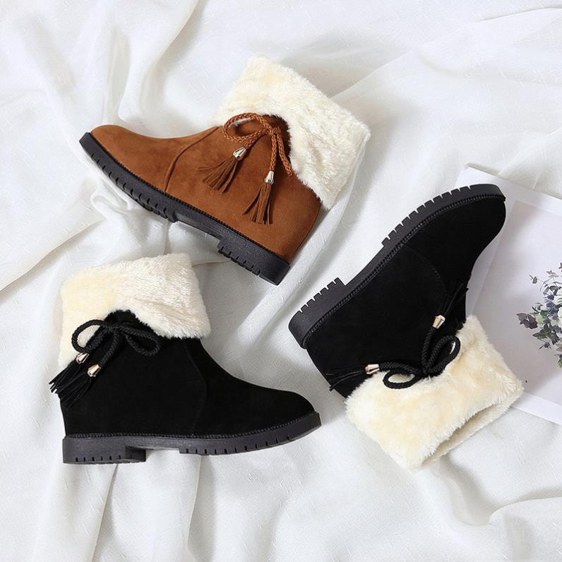 BỐT DA LỘN LÓT LÔNG  SIÊU HOT - ĐỘN 3CM | BigBuy360 - bigbuy360.vn