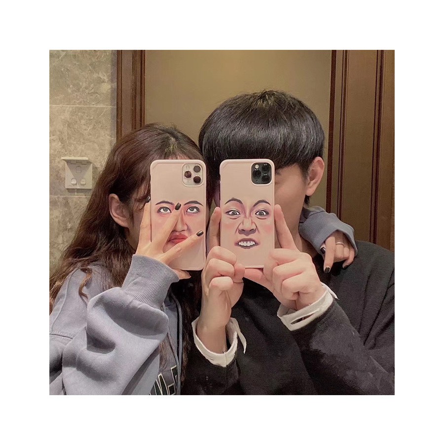 Ốp điện thoại mềm IMD màu nhám in hình khuôn mặt biểu cảm vui nhộn cho iPhone 11 Pro Max XR Xs Max 8 7Plus | BigBuy360 - bigbuy360.vn