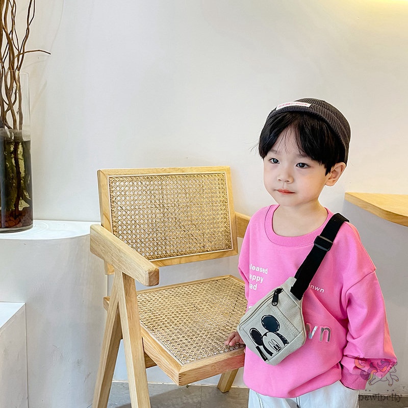Túi Đeo Chéo Ngực Họa Tiết Hoạt Hình Phong Cách Hàn Quốc Cho Bé