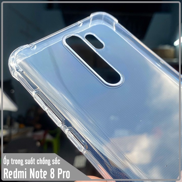Ốp lưng cho Xiaomi Redmi Note 8 Pro HENYOU Trong Suốt Chống Sốc