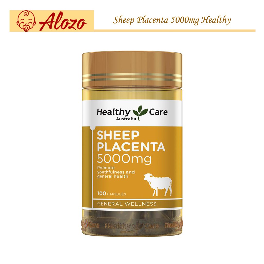 Nhau Thai Cừu Sheep Placenta 5000mg Healthy Care (mẫu mới)