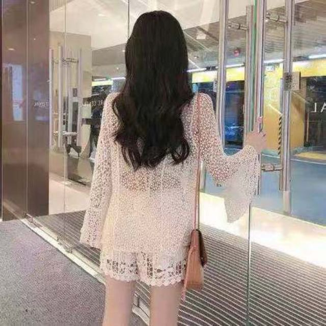 Set bộ lên cùng áo lưới đi biển siêu cute | BigBuy360 - bigbuy360.vn