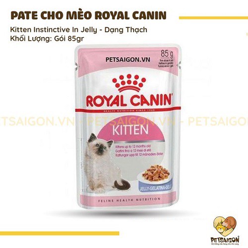 [CHÍNH HÃNG] ROYAL CANIN - KITTEN INSTINCTIVE PATE CHO MÈO CON - GÓI 85G