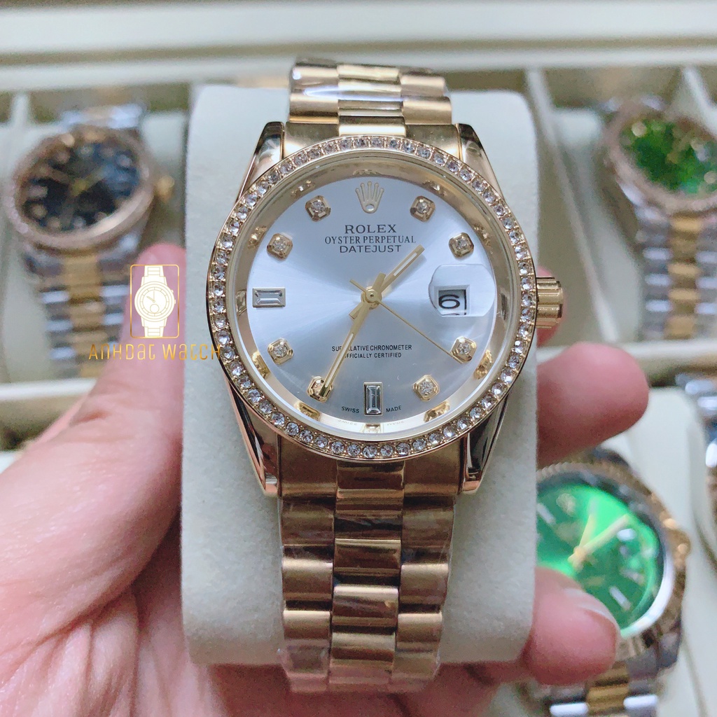 Đồng Hồ Nam ROLEX Đẹp Mã RL3007 S8 - Màu Trắng lịch lãm sang trọng