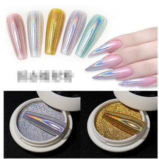 tráng gương cầu vồng nail