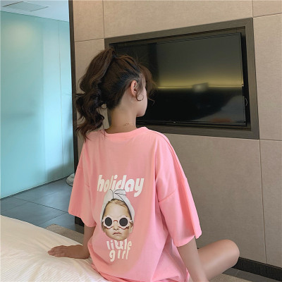 SUXI Áo Thun Form Rộng In Họa Tiết Nhiều Màu Sắc Cho Nữ