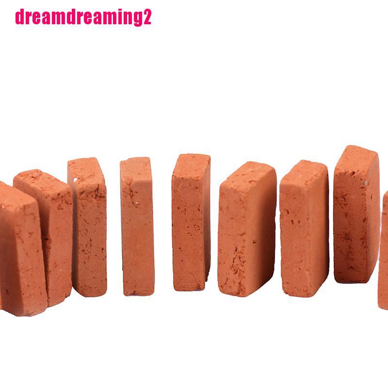 Bộ 50 Mô Hình Gạch Thu Nhỏ Tỉ Lệ 1 / 16 Dùng Để Trang Trí Tiểu Cảnh