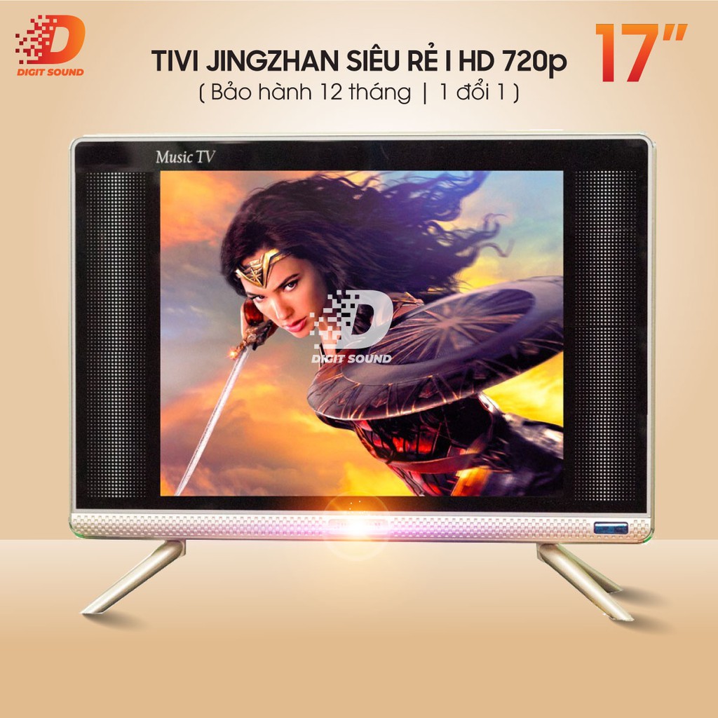 [Siêu rẻ] TIVI JINGZHAN 17 INCH I HD 750p Âm thanh sống động Sử dụng tiện lợi