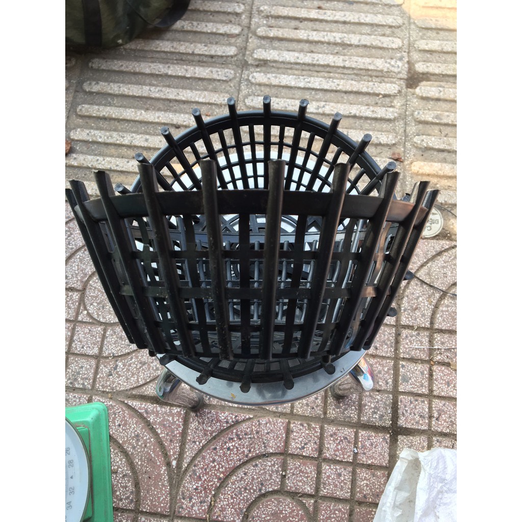 Combo 10 chậu giả gỗ nan phụ 23 cm