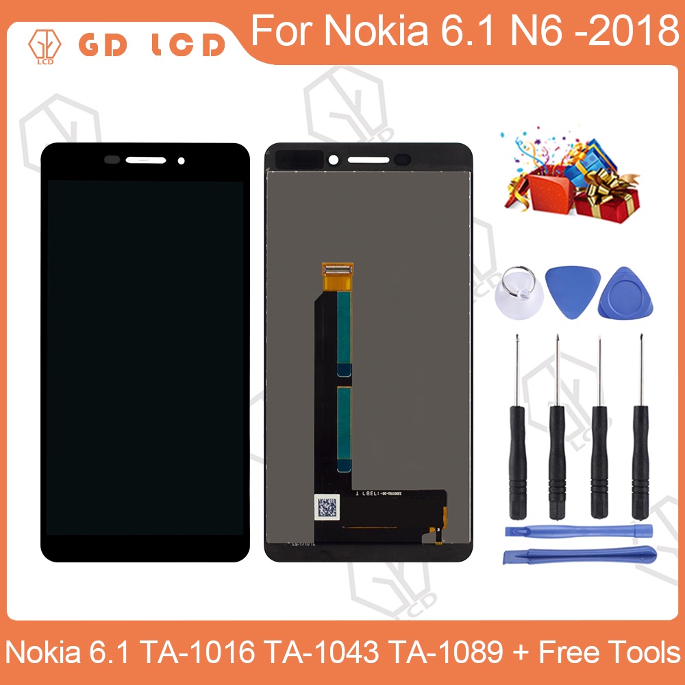 Màn Hình Cảm Ứng Lcd Thay Thế Cho Nokia 6.1 N6-2018 Ta-1016 Ta-1043 Ta-1089