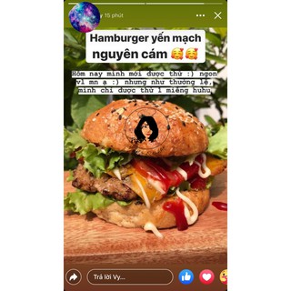 Vỏ bánh Hambuger nguyên cám 4 chiếc