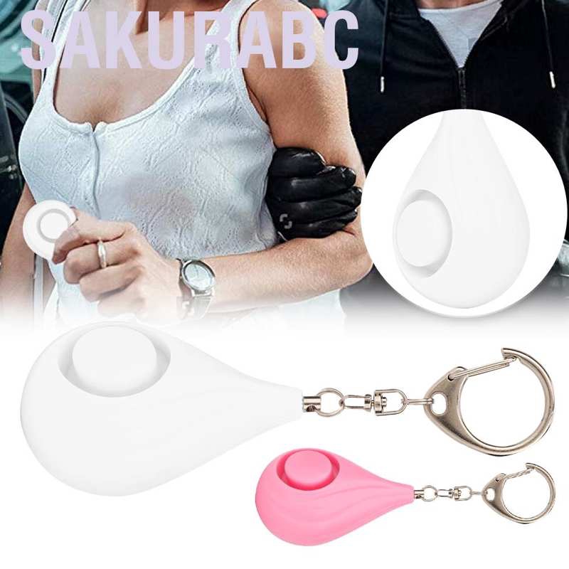 Sakurabc Key ring with personal alarm  125Db security alarms survival whistle providing and property insur