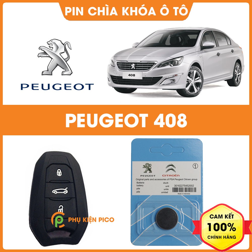 Pin chìa khóa ô tô Peugeot 408 chính hãng sản xuất theo công nghệ Nhật Bản – Pin chìa khóa Peugeot 408