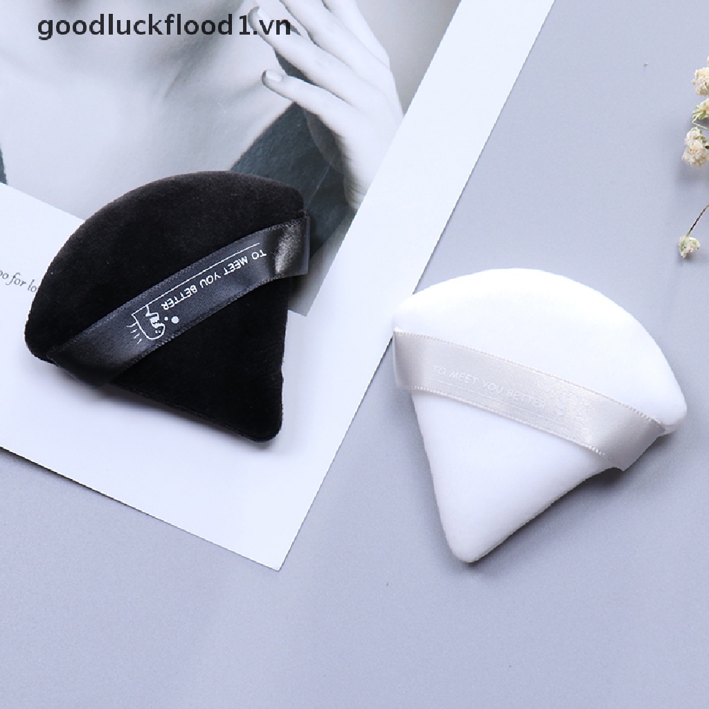 (Hàng Mới Về) Mút Trang Điểm mini Cầm Tay Bằng Nhung Nhiều Màu Tùy Chọn