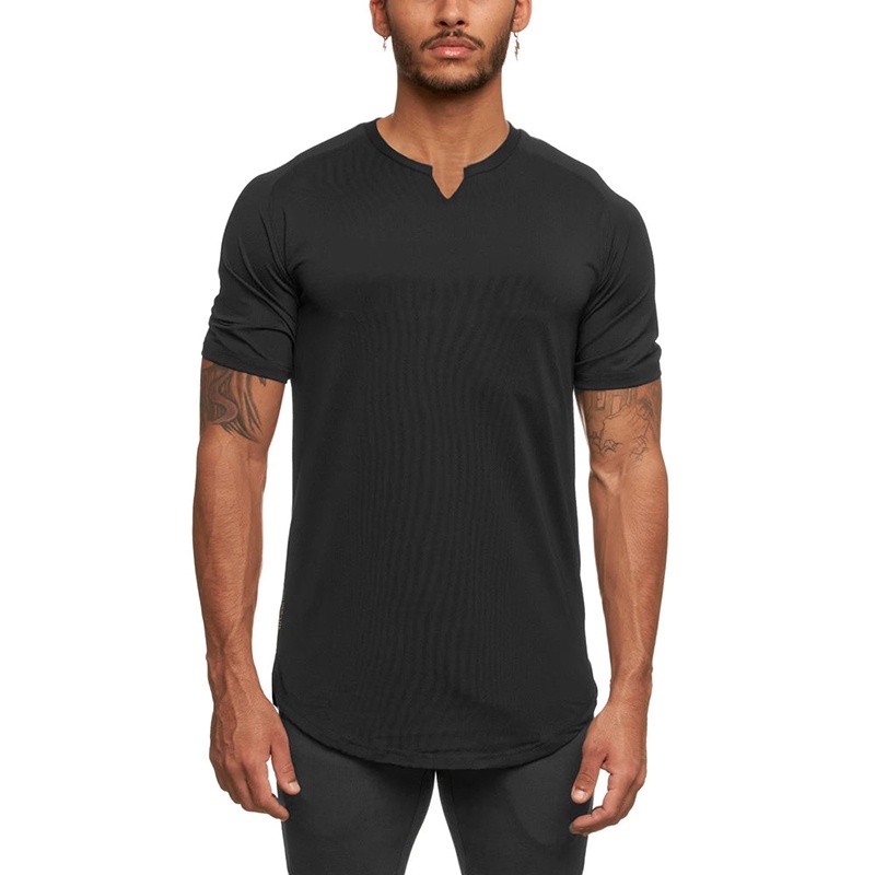 Áo Thun Tay Ngắn Cổ Chữ V Ôm Dáng Mẫu Mới 2022 Thời Trang Mùa Hè Cho Nam Size M-2XL