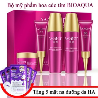 [HÀNG MỚI VỀ] Bộ chăm sóc da hoa cúc tím BIOAQUA - 5 món siêu hót