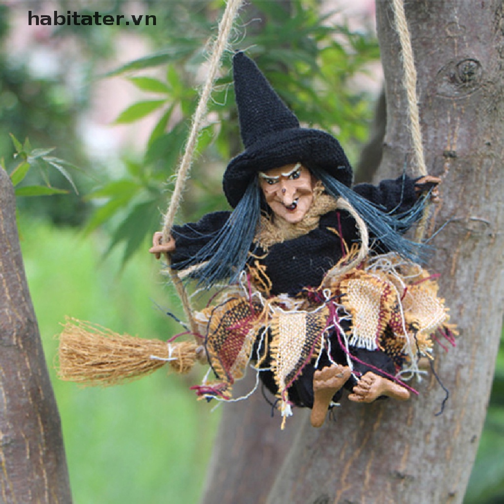 Mô Hình Búp Bê Phù Thủy Bay Trang Trí Halloween