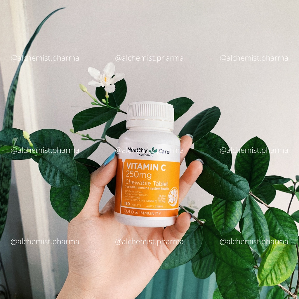 VIÊN NGẬM HEALTHY CARE VITAMIN C 250MG TĂNG SỨC ĐỀ KHÁNG 150 VÀ 500 VIÊN