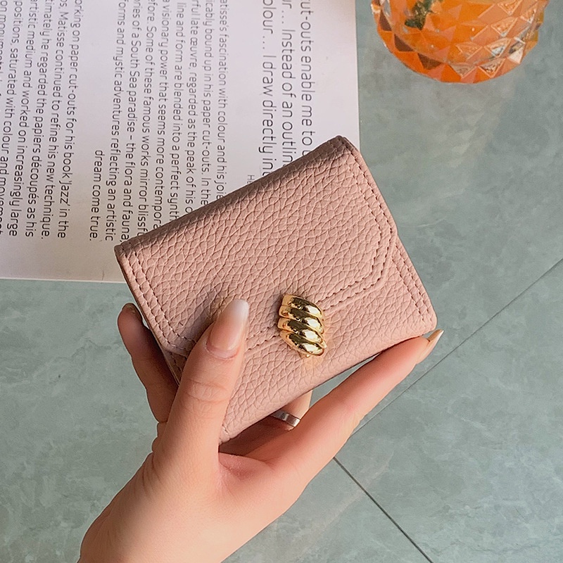 Ví Ngắn Dạng Gập Đựng Thẻ/Tiền Thời Trang Mùa Hè Cho Nữ 2022