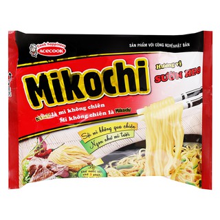 Thùng 24 gói Mì không chiên Mikochi hương vị sườn heo gói 80g