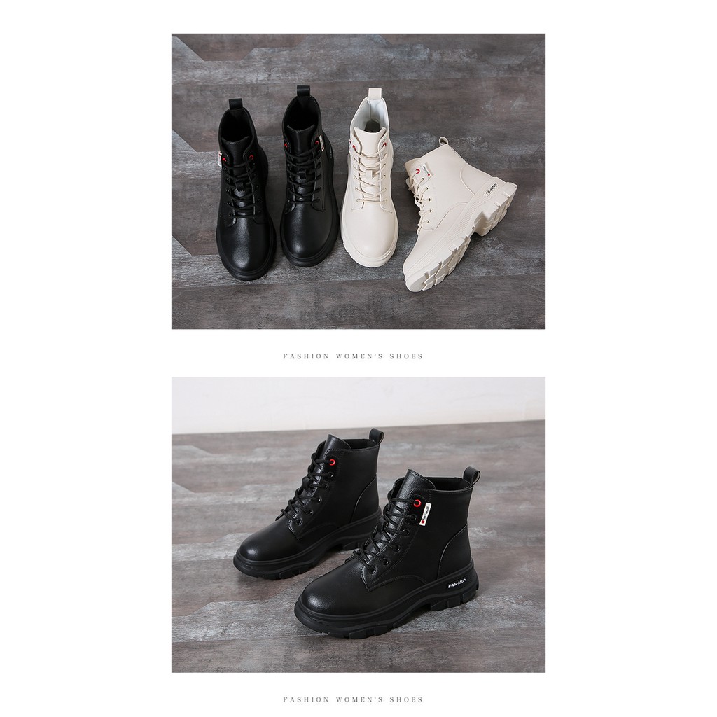 Boot Nữ Da Cao Cổ Cột Dây Phong Cách Thời Trang Hàn Quốc MBS352 - Seun shoes | BigBuy360 - bigbuy360.vn