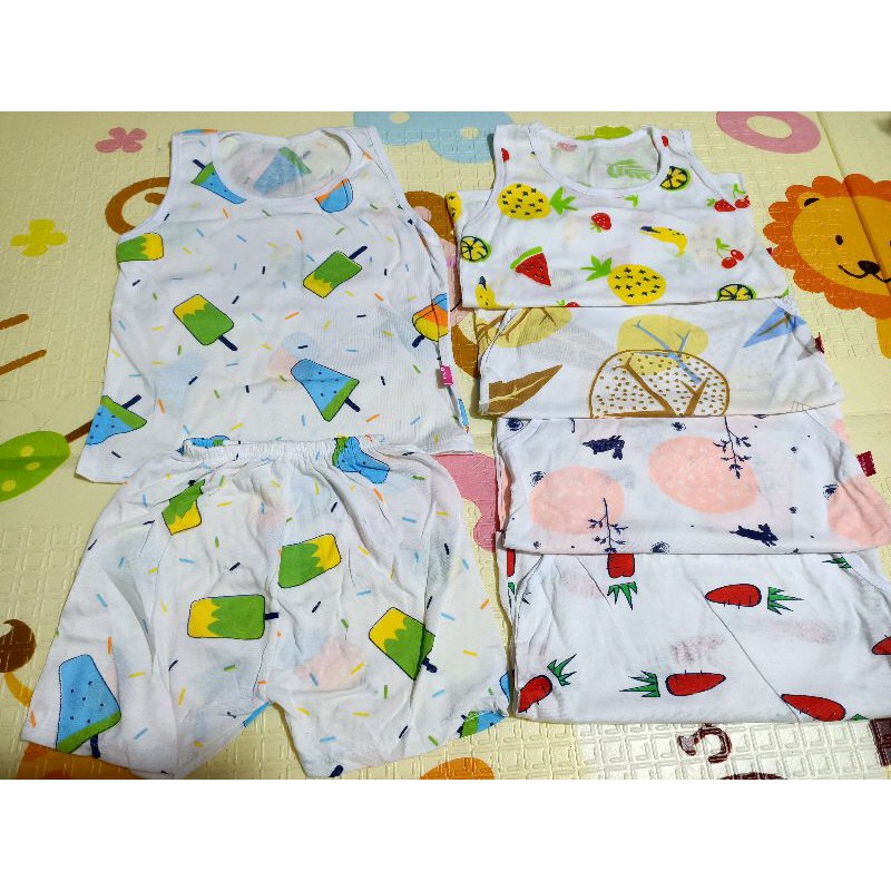 XẢ HÀNG Bộ ba lỗ cotton nhiều mẫu cho bé
