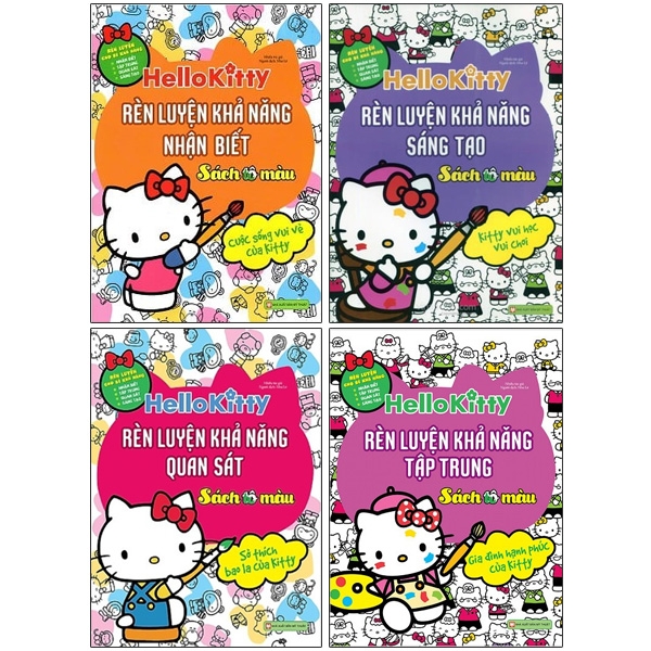 Sách Bộ Sách Hello Kitty - Rèn Luyện Khả Năng - Sách Tô Màu