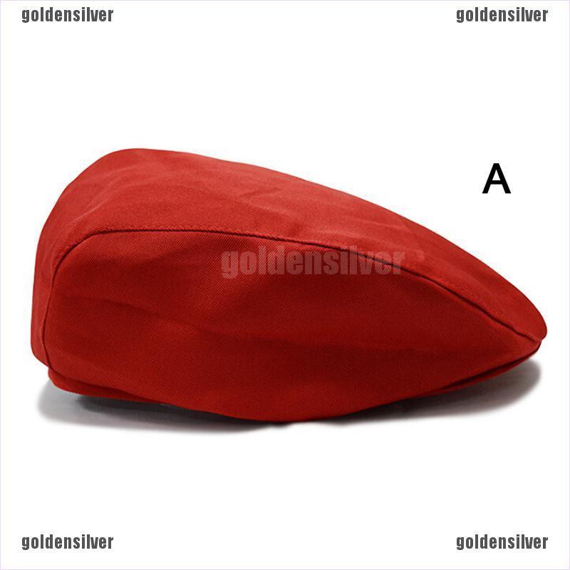 Mũ Beret Cotton Màu Trơn Thời Trang Cho Nam