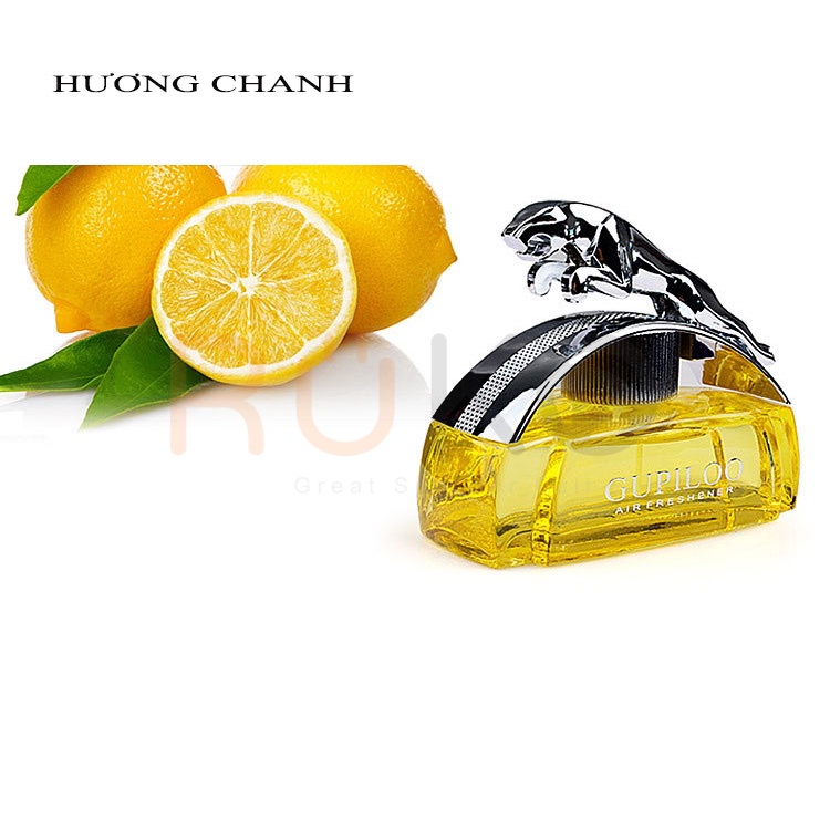 Nước hoa xe hơi hình con báo GUPILOO, tặng miếng chống trượt