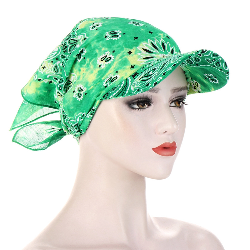 Nón Turban Bằng Vải Lụa Họa Tiết Da Báo M56-58Cm