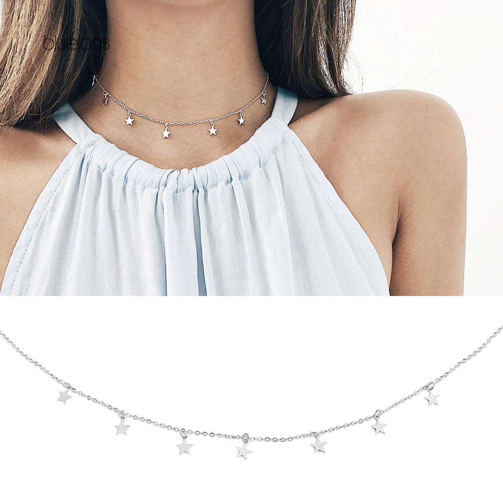 Vòng Cổ Choker Mặt Ngôi Sao Thời Trang Cho Nữ