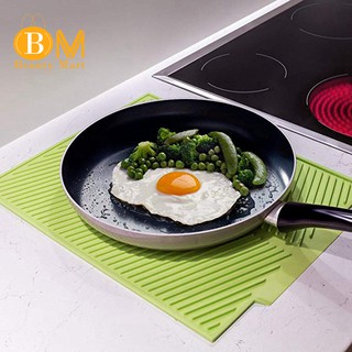 Thảm silicon úp chén đĩa ráo nước gấp gọn tiện lợi