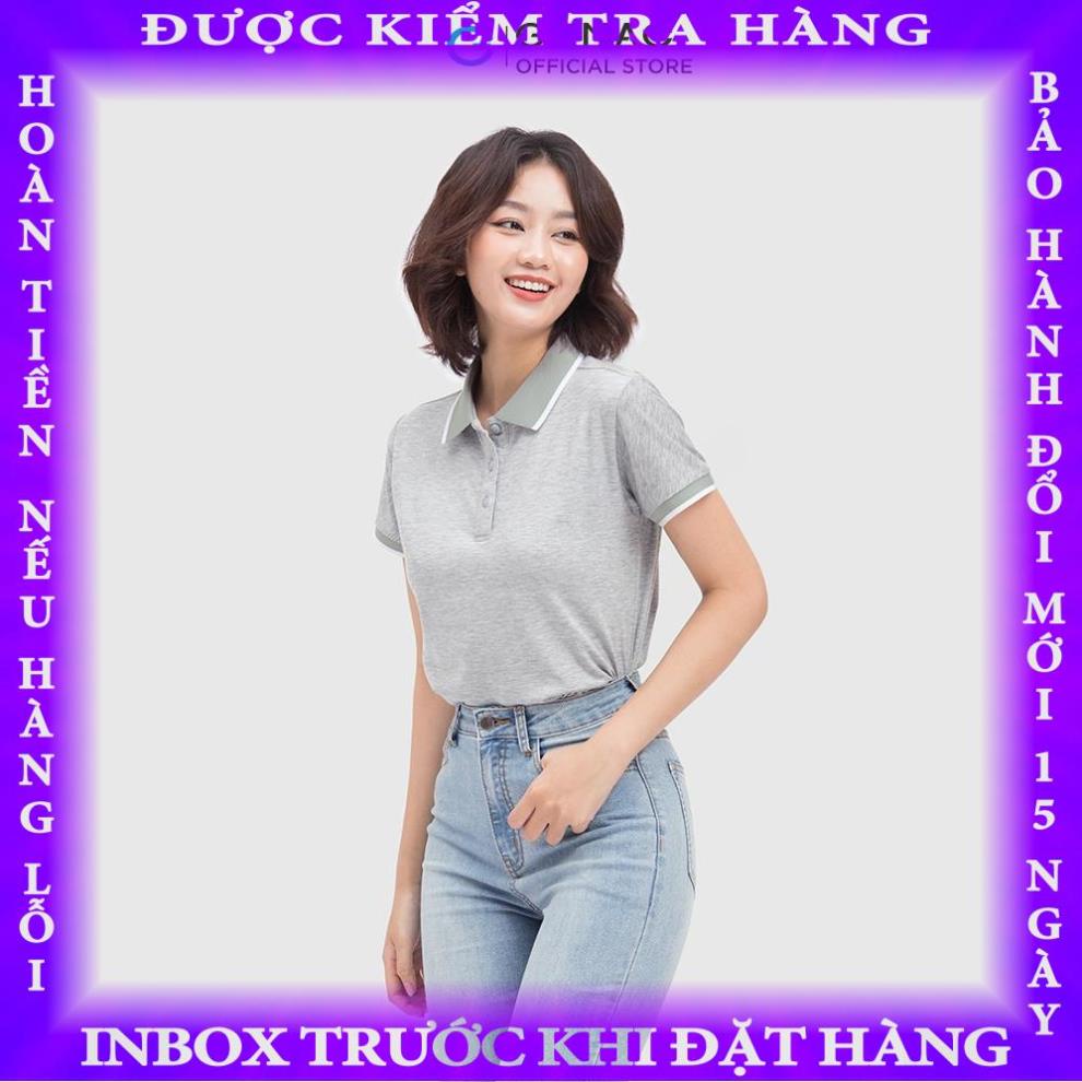 Áo thun polo nữ thời trang GUMAC có cổ đẹp thiết kế trơn cơ bản ATC04011 tienngo