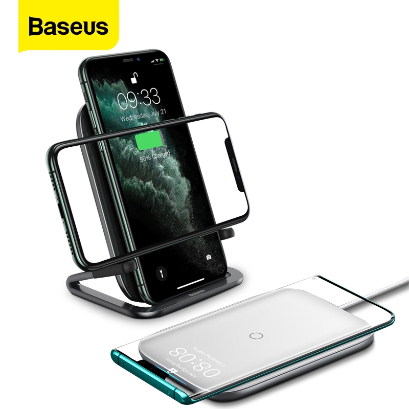 Đế Sạc Baseus Tốc Độ Nhanh Không Dây Qi 15W Dành Cho Điện Thoại Iphone Android
