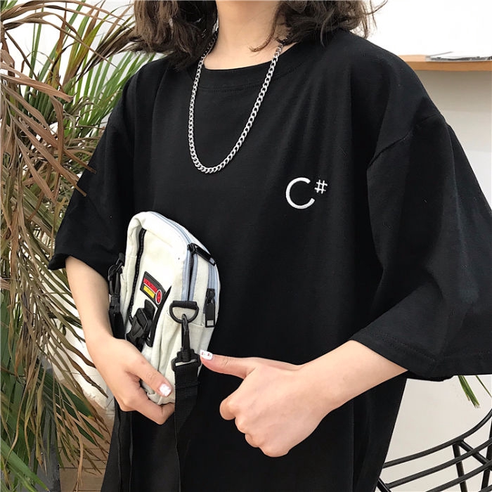 Áo Thun Dáng Rộng In Hoạt Hình Kiểu Hàn Quốc Thời Trang 2020 Cho Các Cặp Đôi