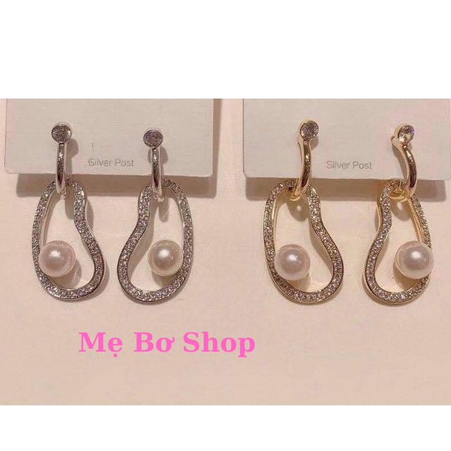 Bông Tai Dáng Dài Hình Cánh Hoa Đơn Giản Phong Cách Hàn Quốc