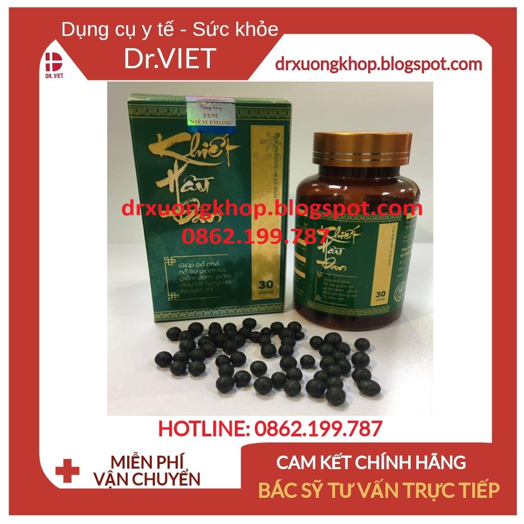 Khiết Hầu Đan - Hỗ trợ đau họng hạt, ho đờm, ho khan, ho kéo dài, ho mãn tính, hen suyễn