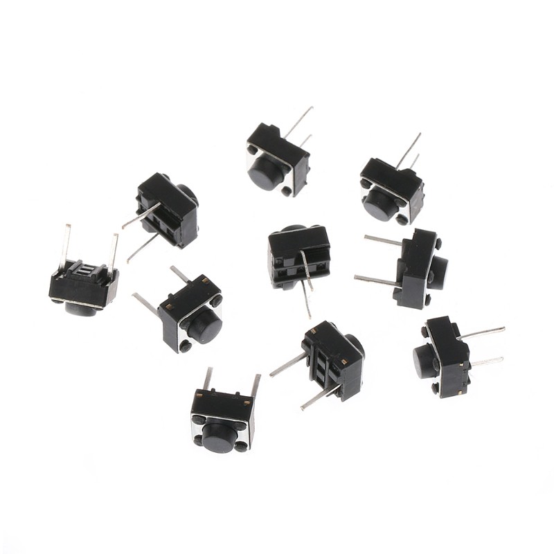 Set 100 Công Tắc Nhấn Tạm Thời 6x6x5mm 2 Pin