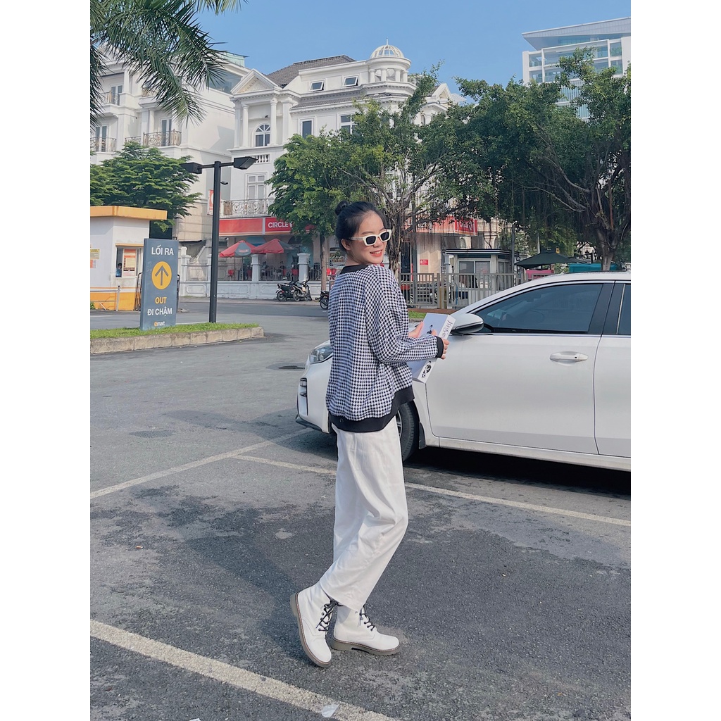 Áo khoác caro THE CIU - Checkered Cardigan